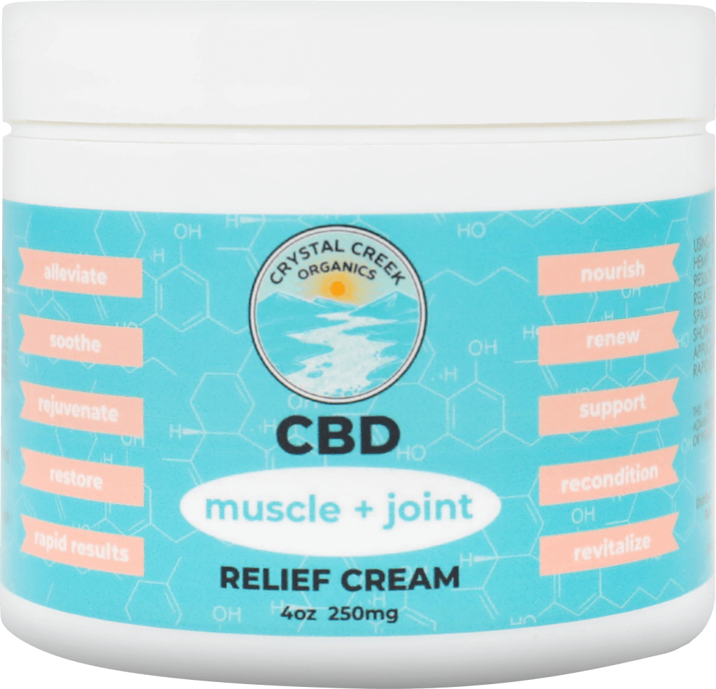 Crystal Creek Organics CBD Muscle and Joint Relief Cream