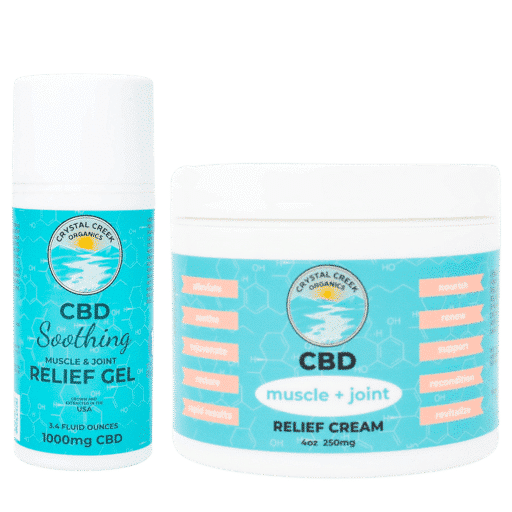 Crystal Creek Organics - CBD Relief Creams, Gels + Topicals