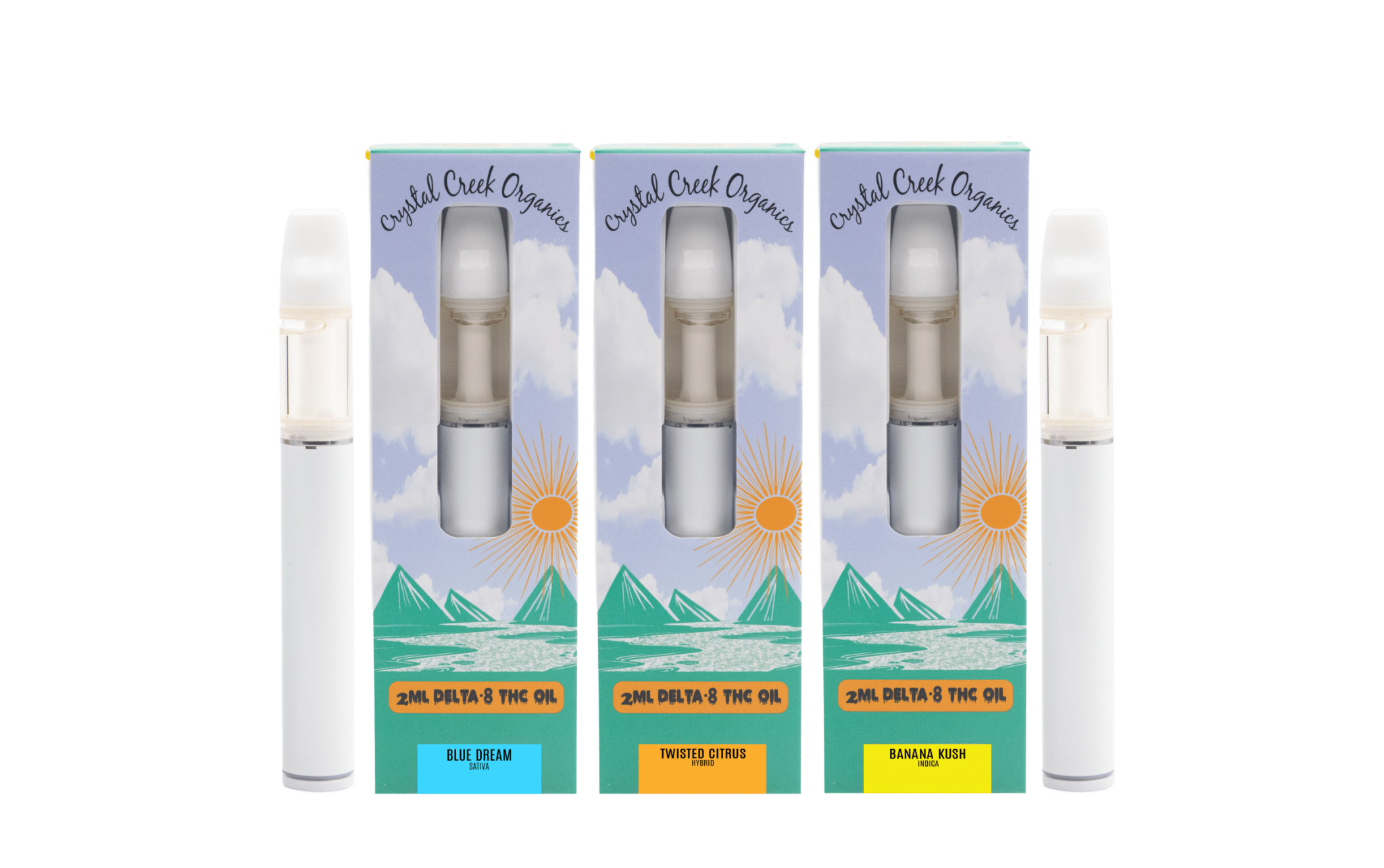2ml Delta8 THC Disposable Vape Crystal Creek Organics